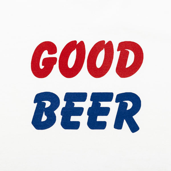 GOOD BEER Tee（Unisex / White）TACOMA FUJI RECORDS – MONKEY CREW