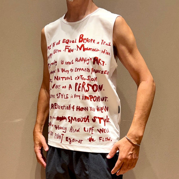 ウォーキング・ランニングウェア ranor HAND LOGO MIXCHER PRINT NOSLEEVE ウォーキング・ランニングウェア ranor HAND LOGO MIXCHER PRINT