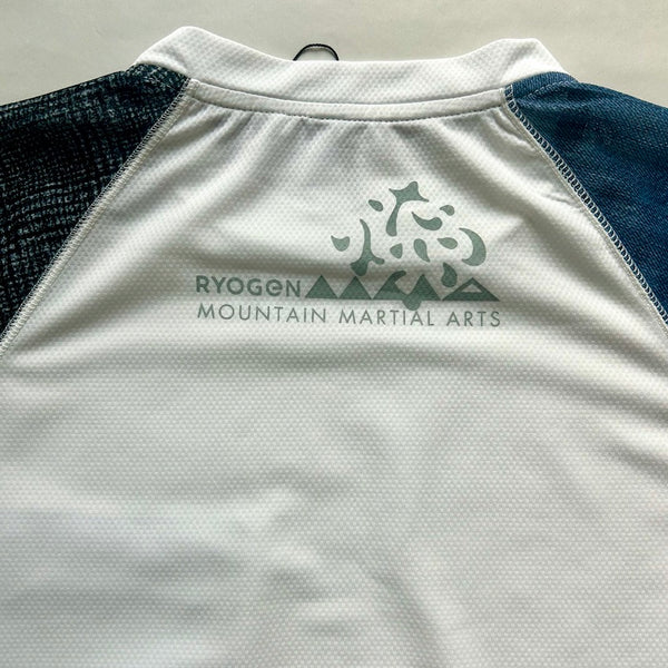 MMA×RYOGEN Mesh Raglan Tee（Unisex / Denim×Check×White）MMA
