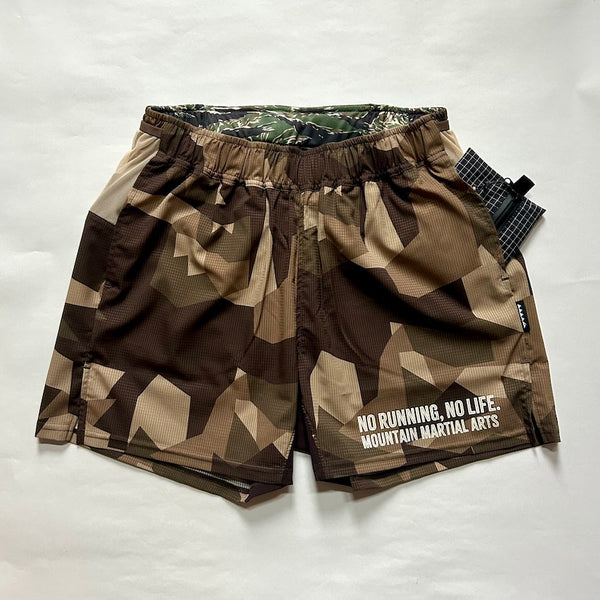 Racing Run Shorts V2.5（Unisex / Beige Camo）MMA – MONKEY CREW