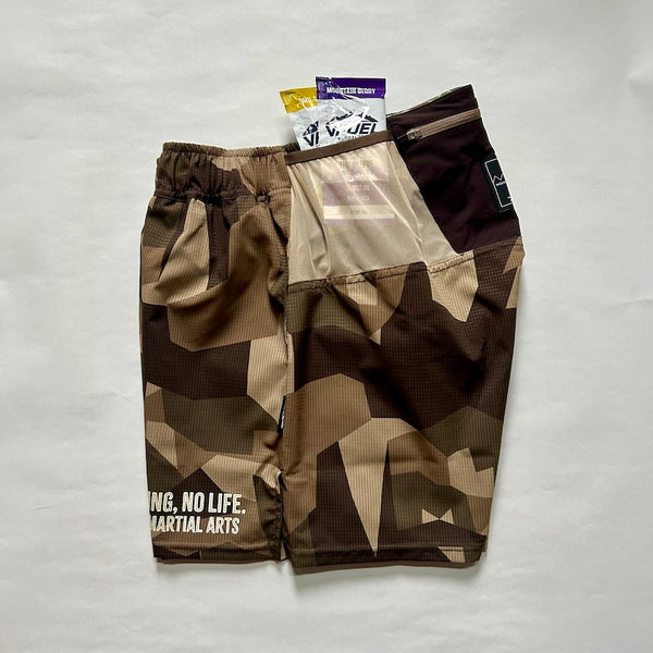 Racing Run Shorts V2.5（Unisex / Beige Camo）MMA – MONKEY CREW