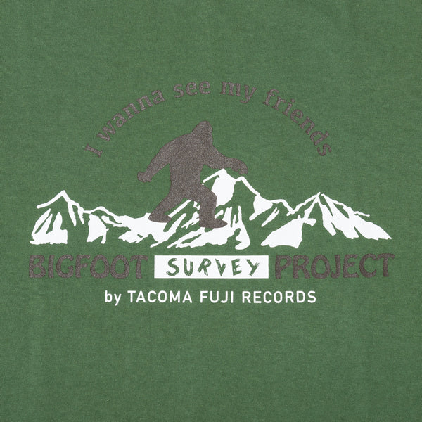 BIGFOOT SURVEY PROJECT my friends（Unisex / Forest Green）TACOMA FUJI RECORDS