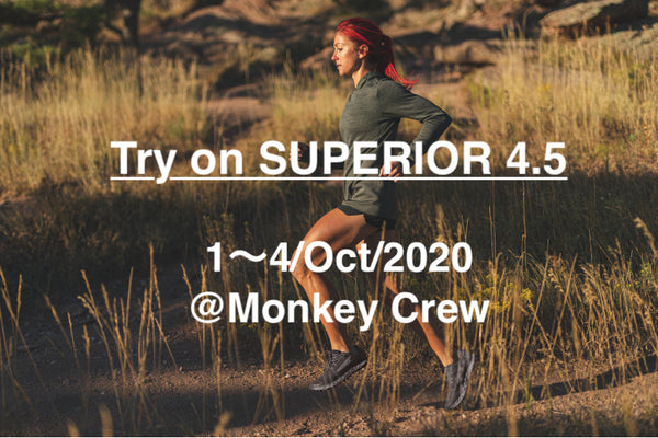 【Event Info】＊締切 Try on ALTRA SUPERIOR 4.5