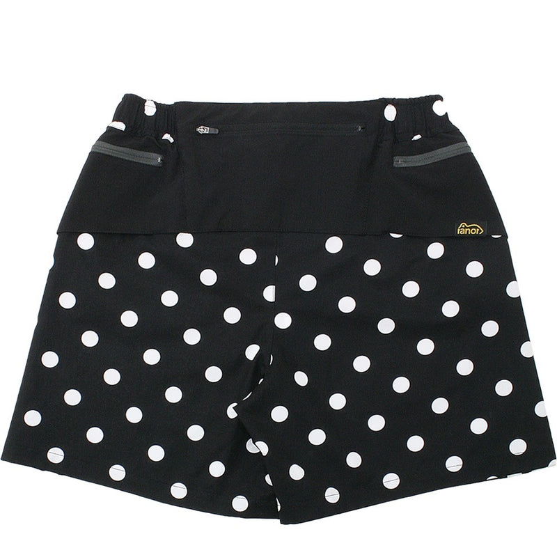 Dots Middle Shorts（Unisex / Black×White）Ranor