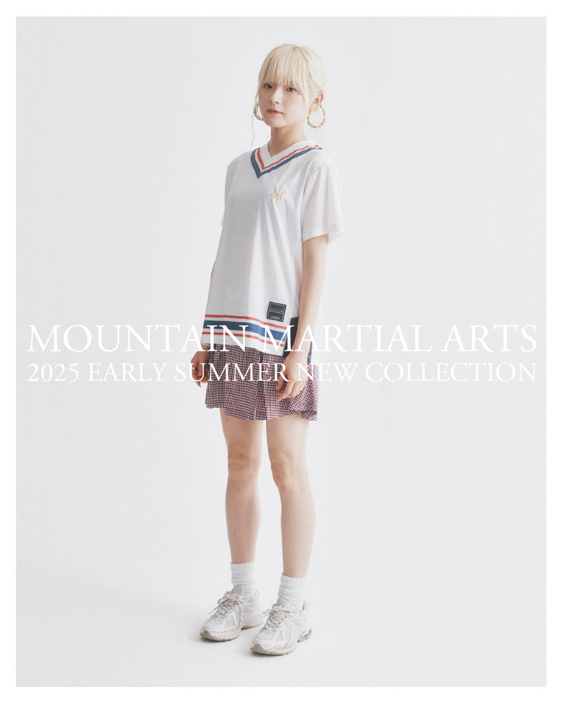 Front Pleats Run Skirt（Women's / Red Check）MMA