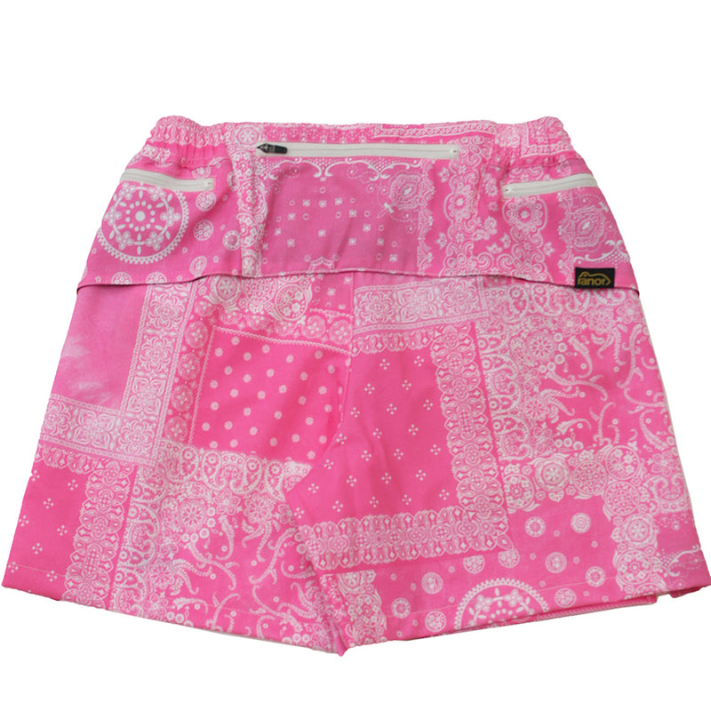 BANDANA Middle Shorts V3（Unisex / Pink）Ranor