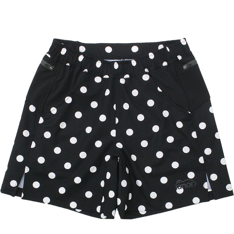 Dots Middle Shorts（Unisex / Black×White）Ranor