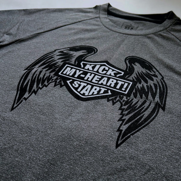 Kick Start My Heart Tee（Unisex / Heather Gray）Monkey Crew Originals