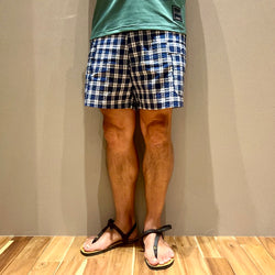 COOLMAX 8pocket WIde Shorts（Unisex / Blue Check）