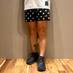 Dots Middle Shorts（Unisex / Black×White）Ranor