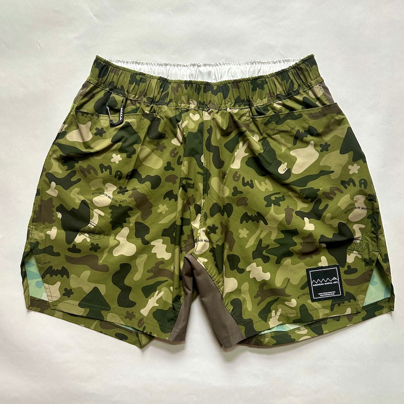 MMA×Jerry Ukai Ponchoman Camo Hike & Run Shorts（Unisex / Green）MMA