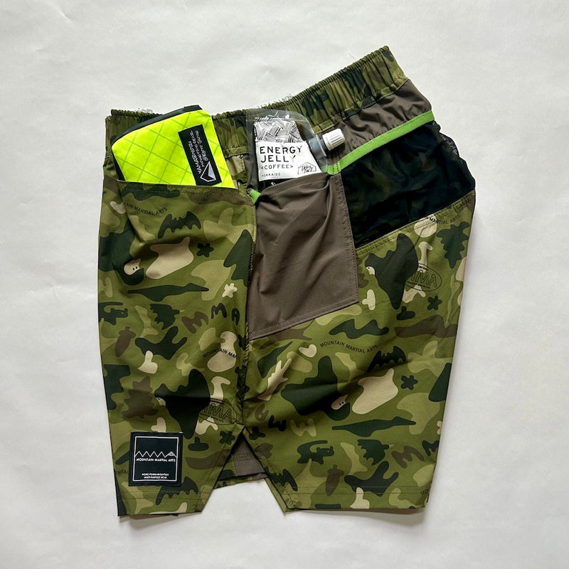 MMA×Jerry Ukai Ponchoman Camo Hike & Run Shorts（Unisex / Green）MMA