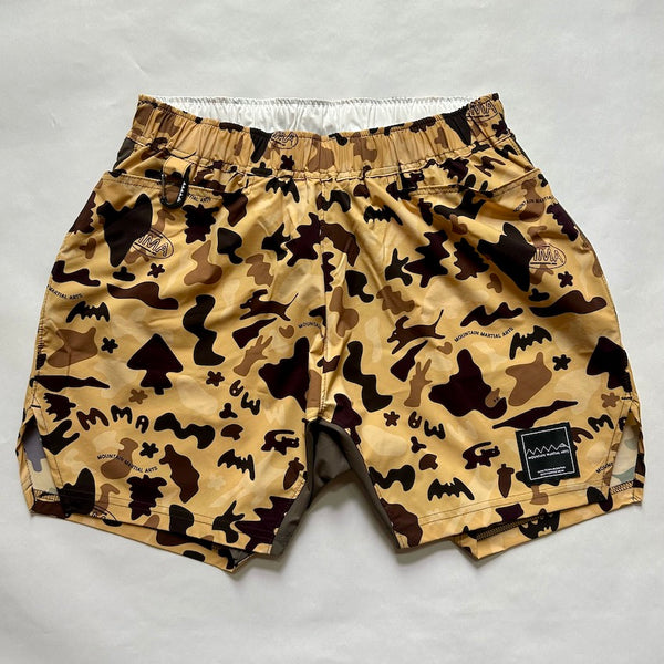 MMA×Jerry Ukai Ponchoman Camo Hike & Run Shorts（Unisex / Beige）MMA