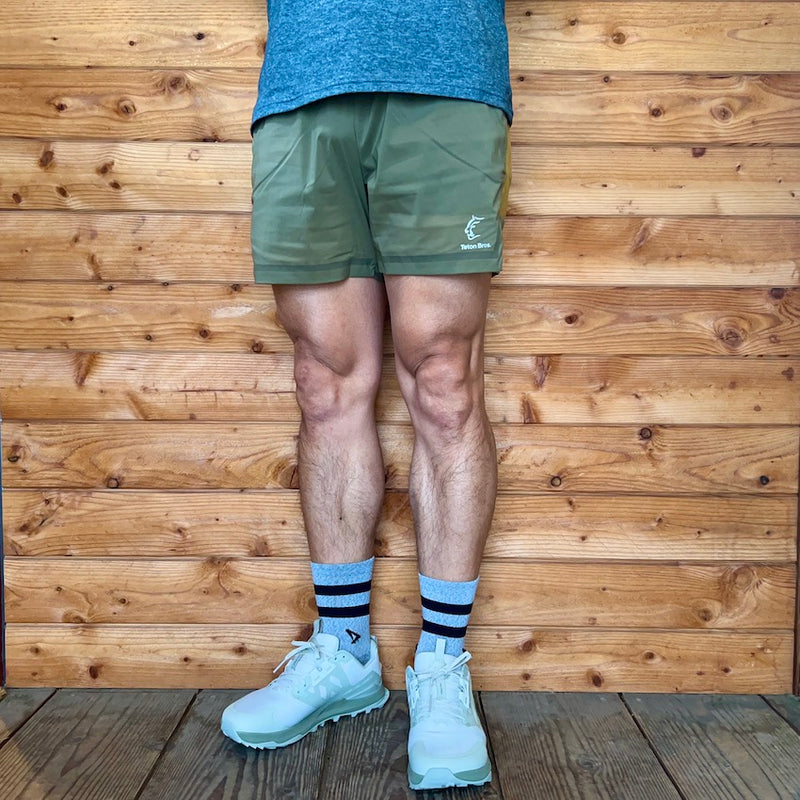 ELV1000 5in Hybrid Shorts (Men's / Olive Green）Teton Bros 