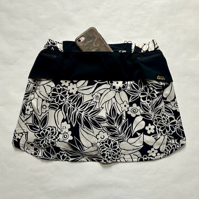 Leaf Pattern Skirt（Women's / Beige×Black）Ranor – MONKEY