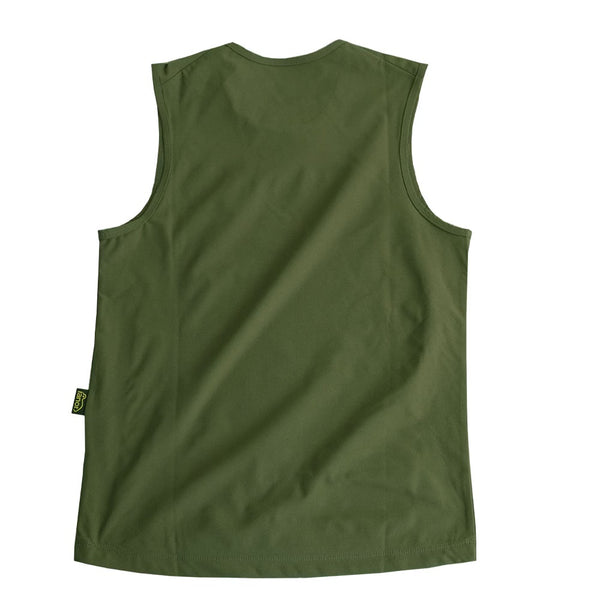 Basic No Sleeve（Unisex / Olive）Ranor