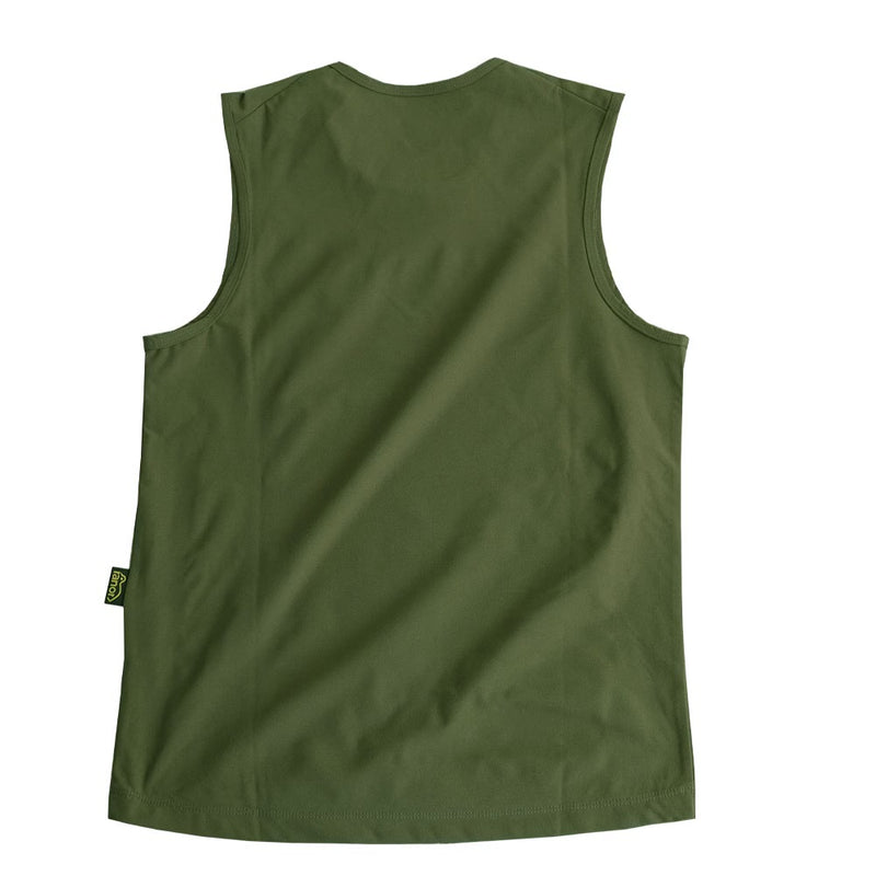 Basic No Sleeve（Unisex / Olive）Ranor