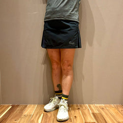 Tartan Check Crazy Pleats Skirt with Inner（Women's / Beige）Ranor