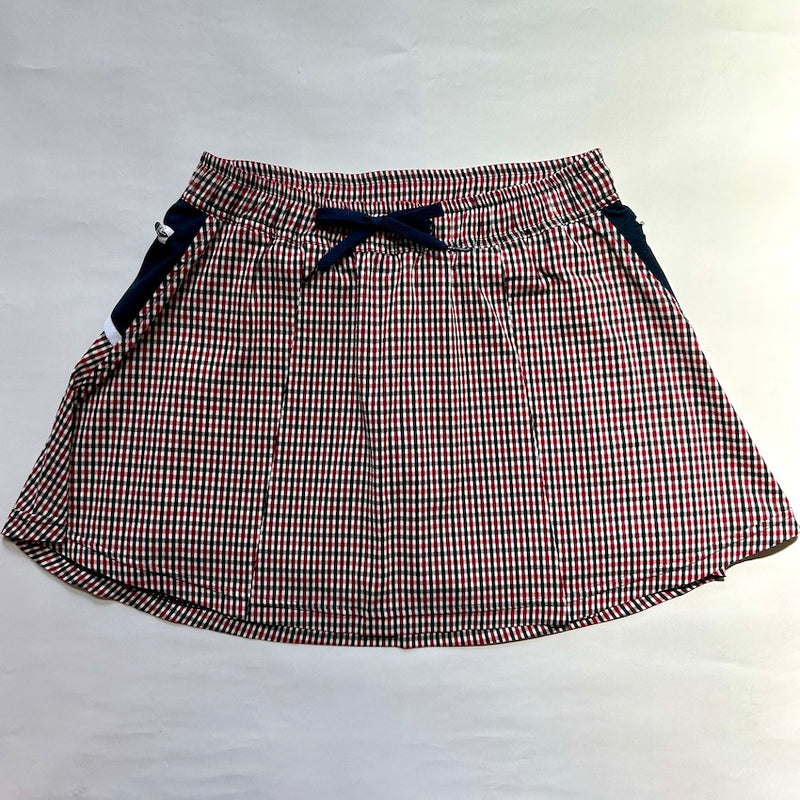 Front Pleats Run Skirt（Women's / Red Check）MMA