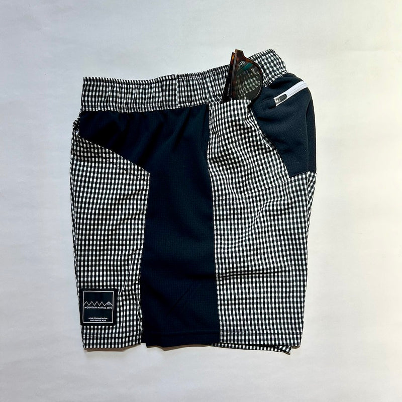 Side Graphic Run Shorts V3（Unisex / Black Check）MMA