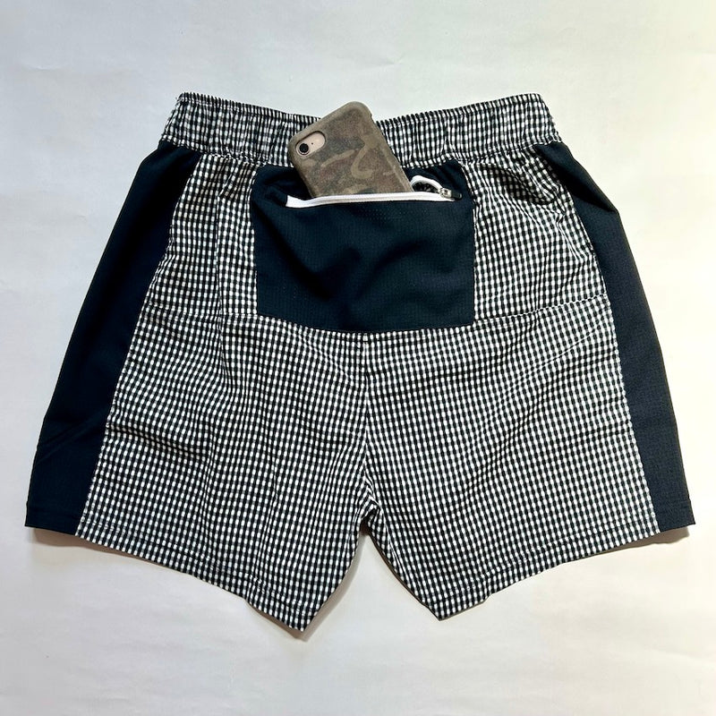 Side Graphic Run Shorts V3（Unisex / Black Check）MMA