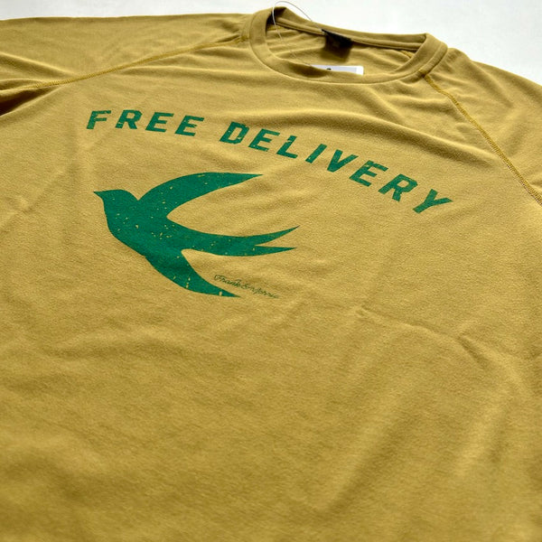 FREE DELIVERY Tee（Unisex / Mustard Yellow）Frank & Morris