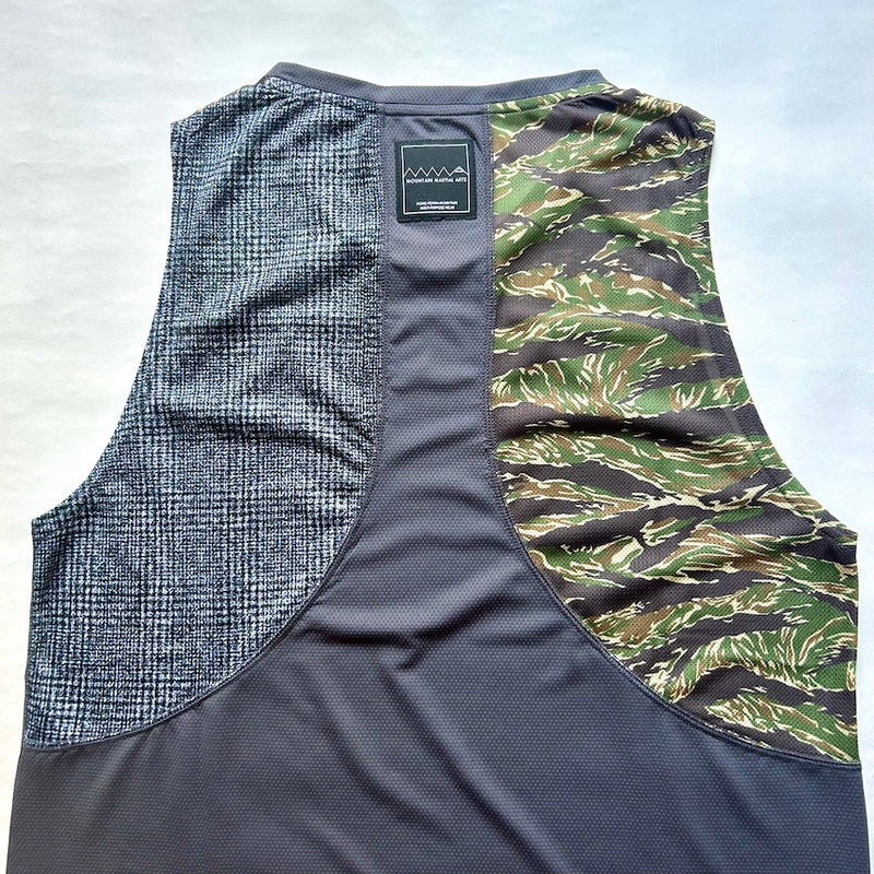 MMA×RYOGEN Sleeve-less（Unisex / Tiger Camo×Check×Gray）MMA
