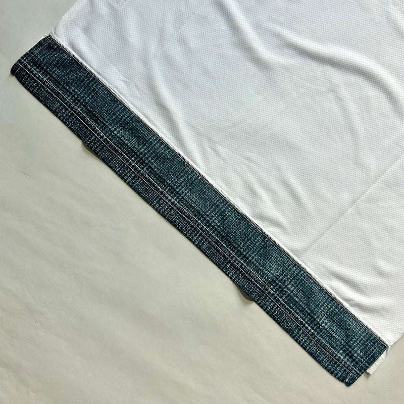 MMA×RYOGEN Mesh Raglan Tee（Unisex / Denim×Check×White）MMA