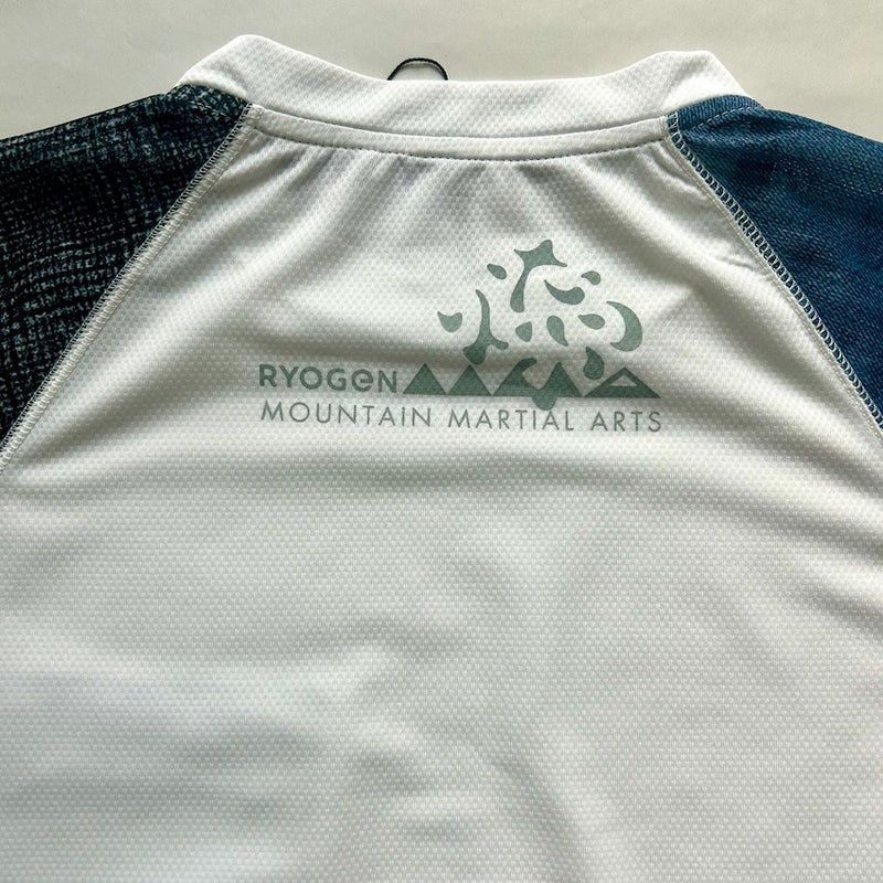MMA×RYOGEN Mesh Raglan Tee（Unisex / Denim×Check×White）MMA