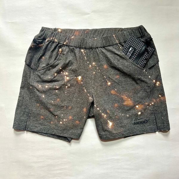 Hand Print Middle Shorts（Unisex / Chacoal Gray）ranor