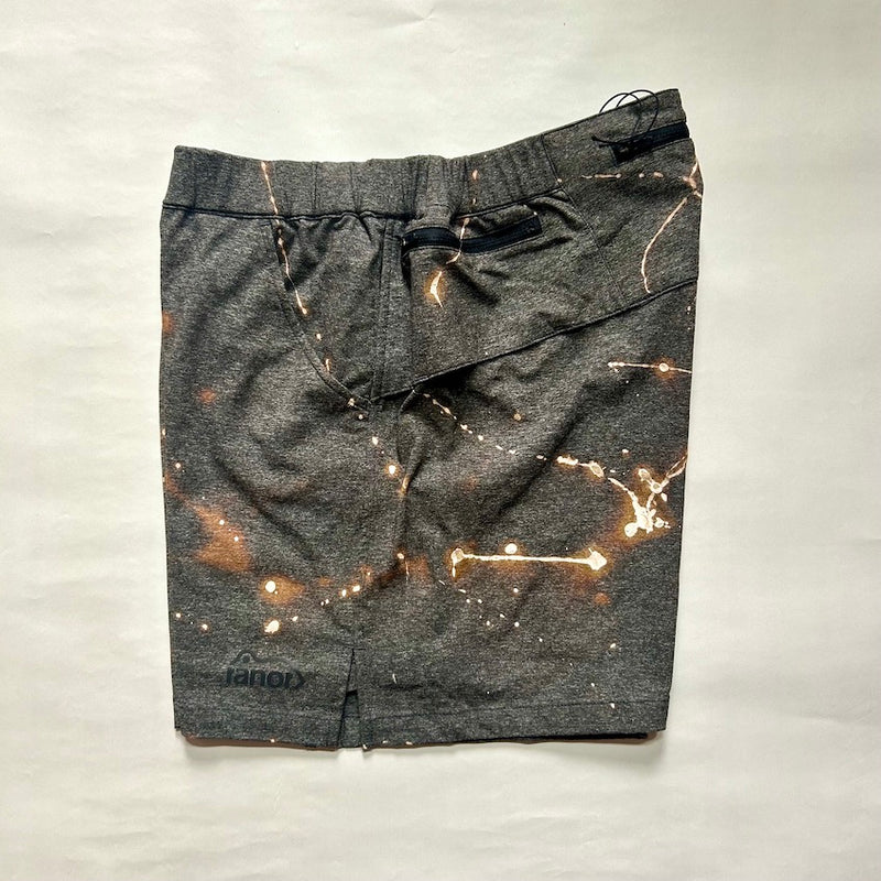 Hand Print Middle Shorts（Unisex / Chacoal Gray）ranor