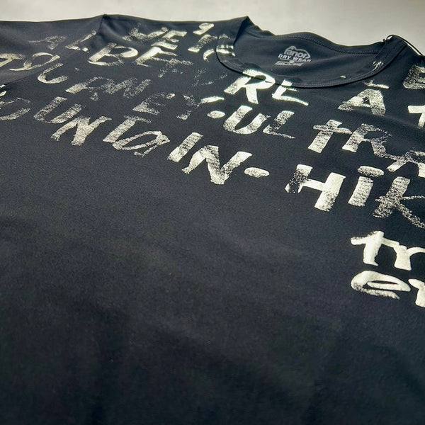 Haku Print T-Shirts（Unisex / Black×Silver）Ranor