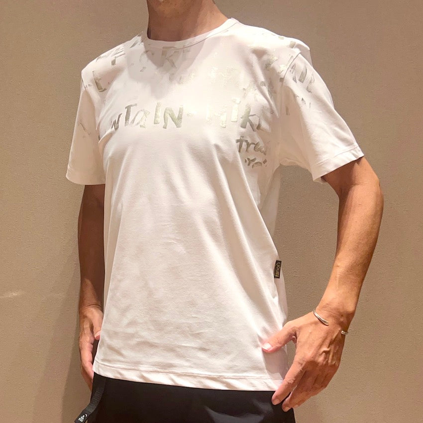 Haku Print T-Shirts（Unisex / White×Silver）Ranor – MONKEY
