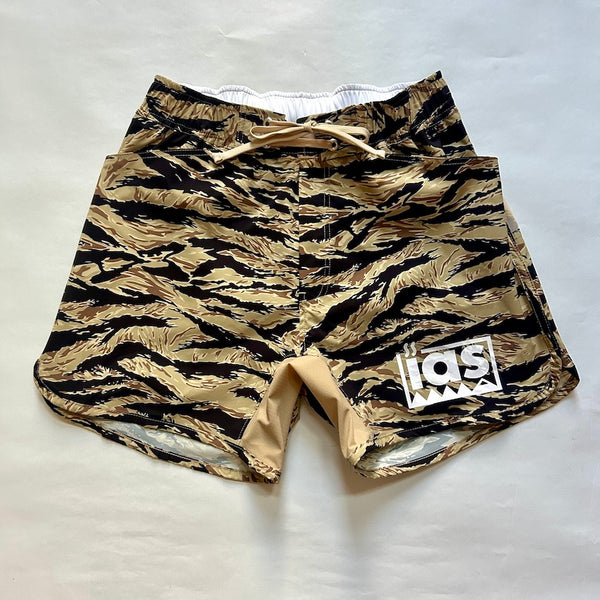 MMA×I am Sauna Run &amp; Sauna Shorts（Unisex / Tiger Camo Beige）MMA