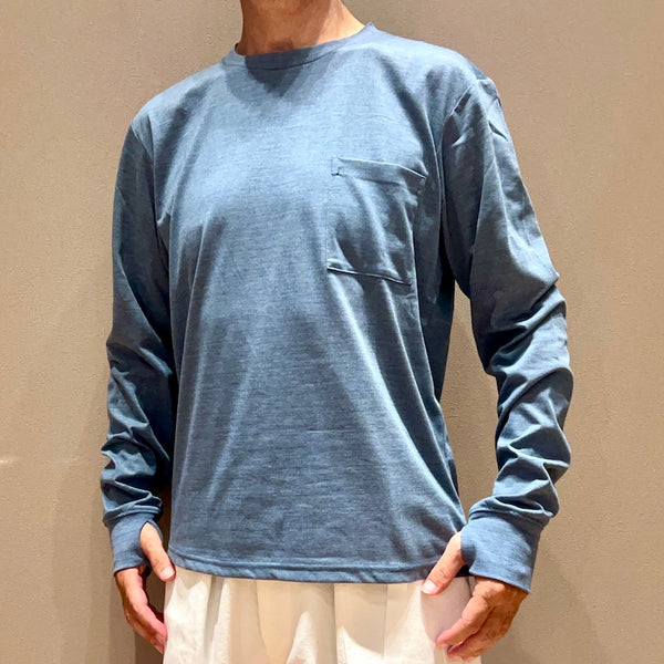 TB Monoline L/S Tee（Unisex / Blue）Teton Bros