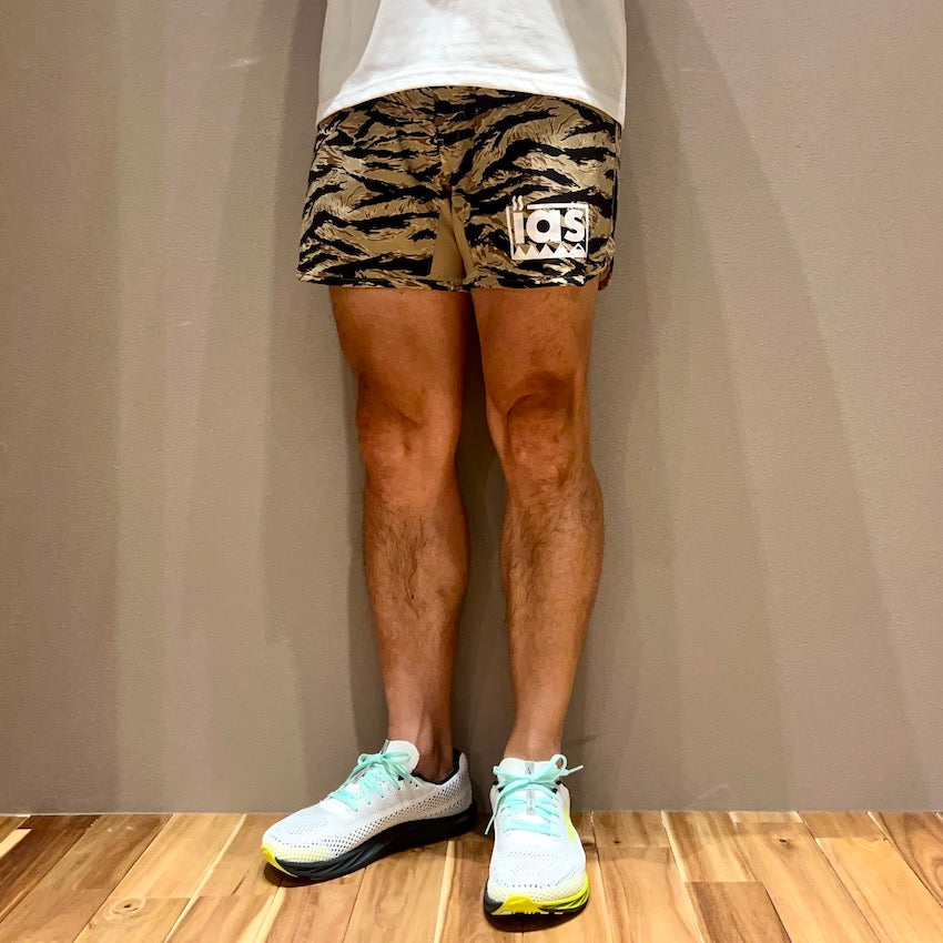 MMA×I am Sauna Run & Sauna Shorts（Unisex / Tiger Camo Beige