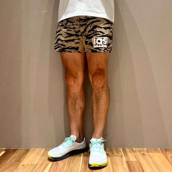 MMA×I am Sauna Run &amp; Sauna Shorts（Unisex / Tiger Camo Beige）MMA