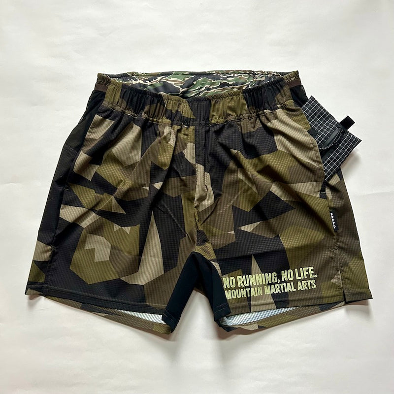 Racing Run Shorts V2.5（Unisex / Green Camo）MMA