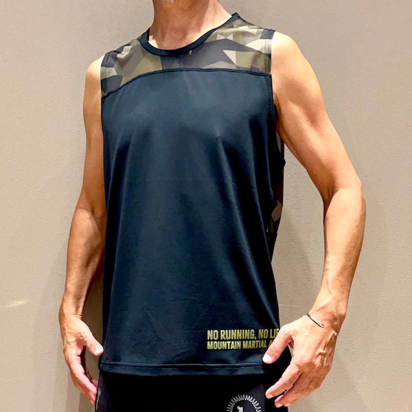 Racing Sleeve-less（Unisex / Green Camo）MMA