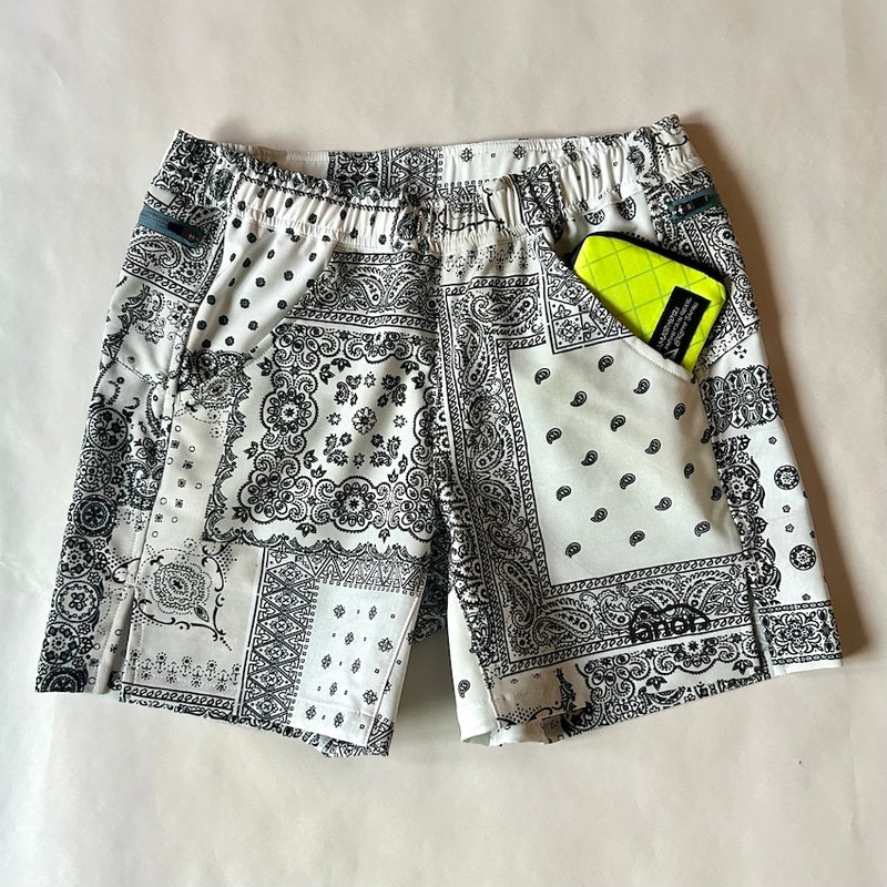 BANDANA Middle Shorts V3（Unisex / White）Ranor