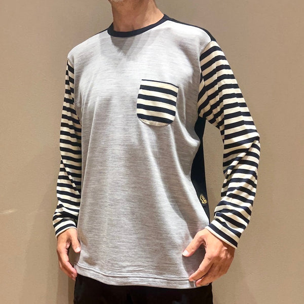 Merino Crazy Long T-Shirts（Unisex / Heather Gray）Ranor