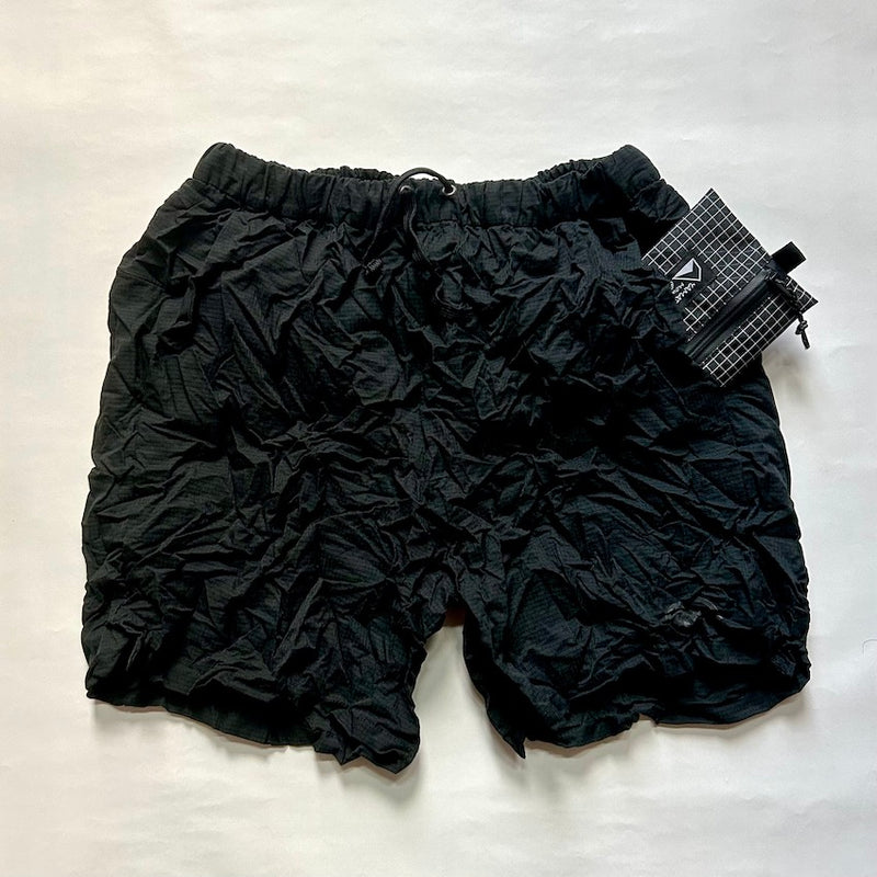 Catch Washer Middle Shorts（Unisex / Black）Ranor