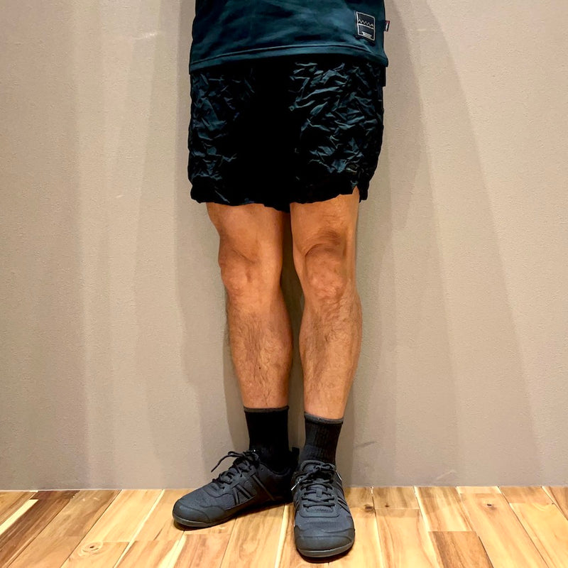 Catch Washer Middle Shorts（Unisex / Black）Ranor