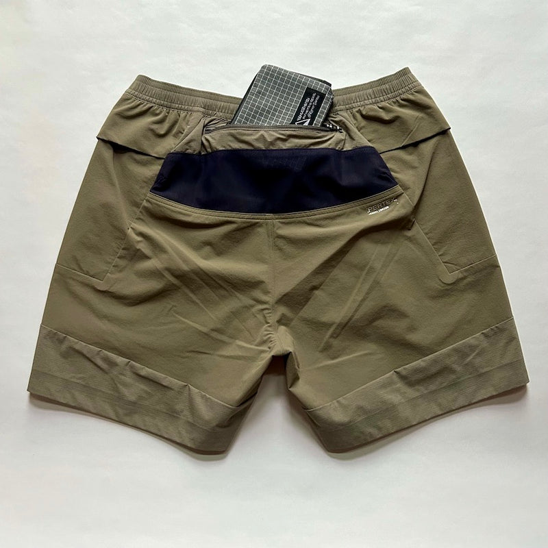 ELV1000 5.5in Hybrid Shorts (Men’s / Light Brown） Teton Bros